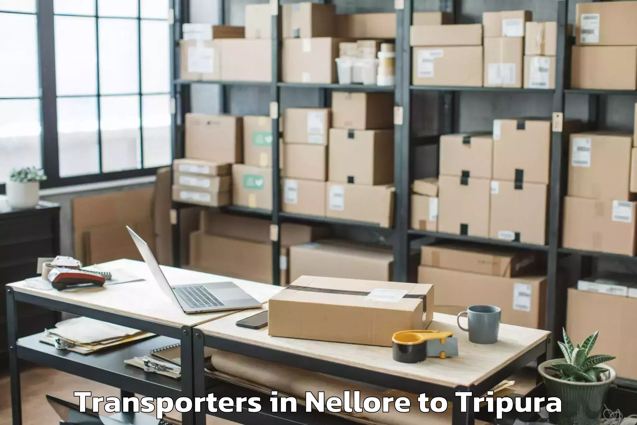 Top Nellore to Jirania Transporters Available